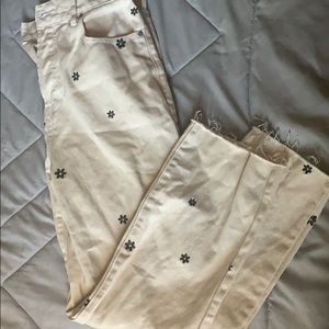 pacsun flower jeans